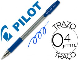 Bolígrafo Pilot BPS-GP tinta azul sujeción de caucho